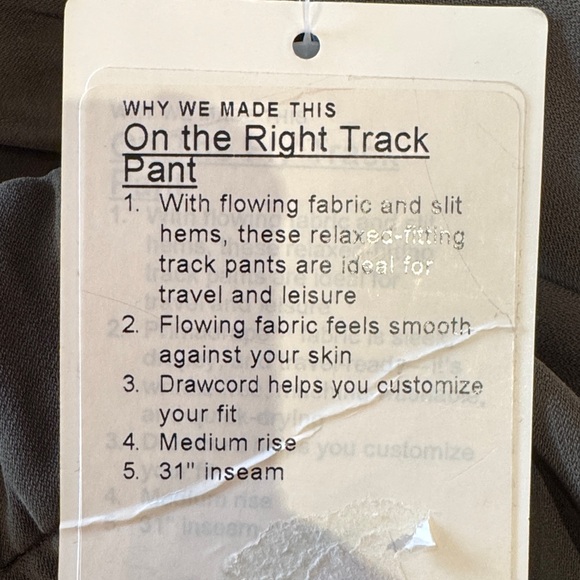 On the right track pant- Lululemon -10 - Picture 6 of 7